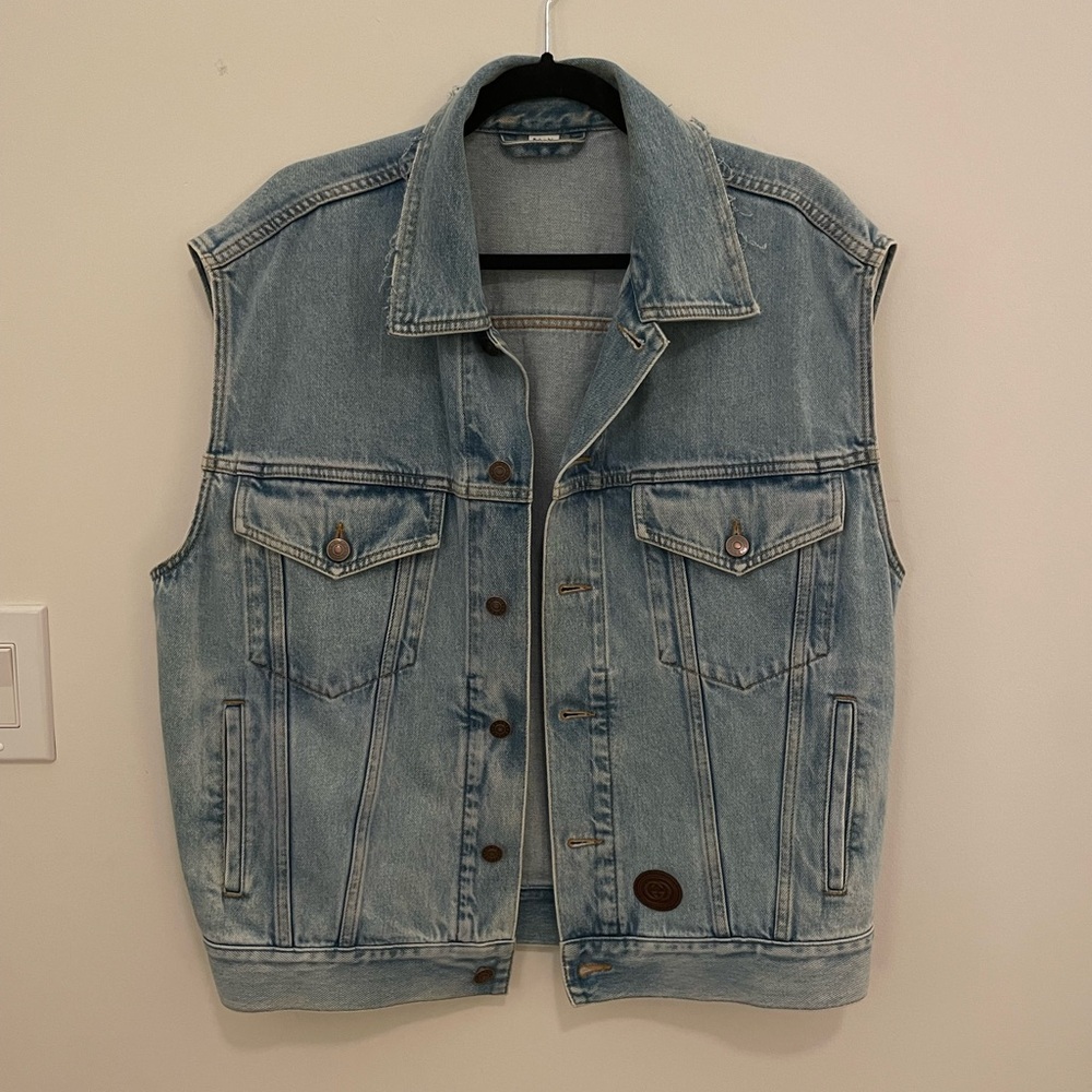 Gucci Distressed Denim Vest
